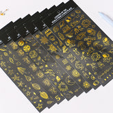 Waterproof Golden Stamp Stickers,Stickers